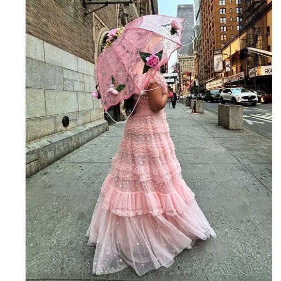 WEDDING BRIDAL UMBRELLA BRIDAL SHOWER TEA PARTY - Picture 4 of 11